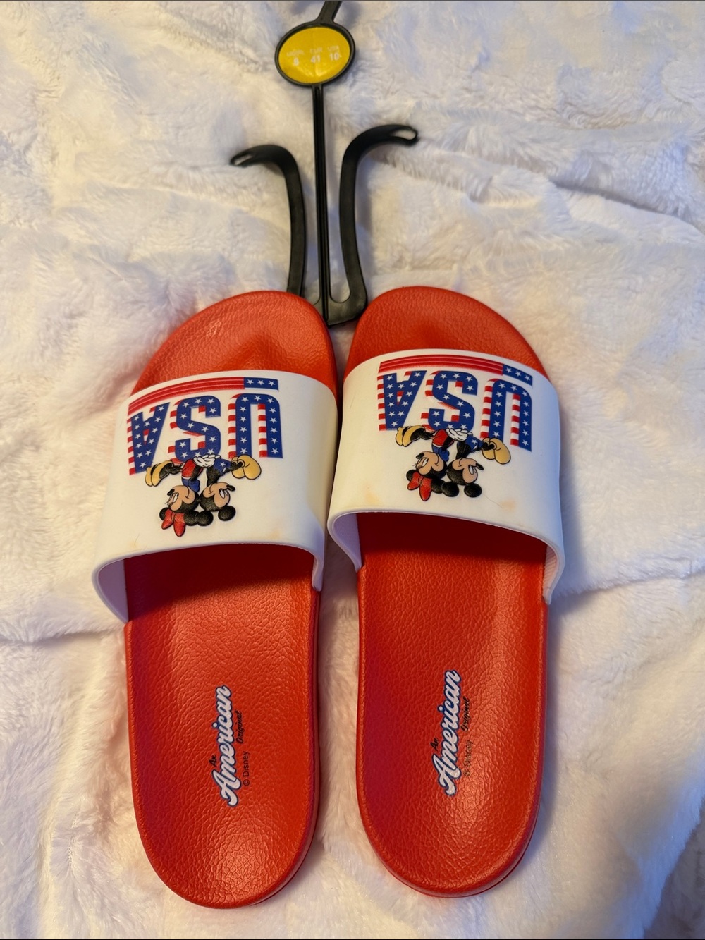 Disney Mickey Mouse 4th of July USA summer Slide Sandals